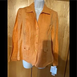 Brand New! W Tags! Jones New York Collection. Wmns size 8  tangerine linen